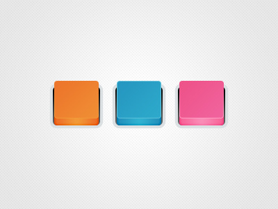 Square Buttons 3d button icon rebound