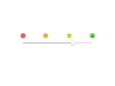 Slider With Smiley Markers