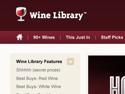 WineLibrary Web Design