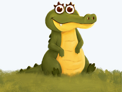 Character Design: "Calli Croc" character design graphic art illustration