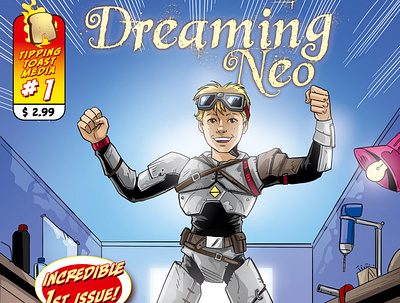Comic Art: Cover Variant 1 for "Dreaming Neo" comic art comic book