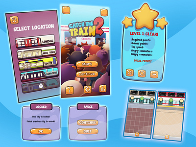 UI/UX Development: "Catch The Train 2"