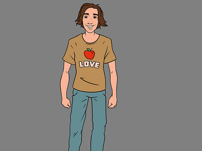 Character Concepts: "Love Guy" character design graphic art illustration