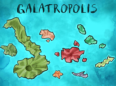 Kids App Game Design: "Galatropolis" apps game design graphic art kids