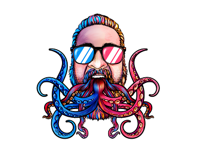 Custom Graphic: "Kraken Konversation"! graphic art kraken