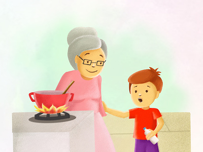 Children's Publication (Deaf Assistance): Grandma and Boy!