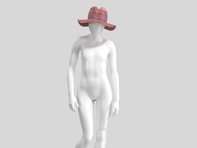 3D Merchandise: Straw Hat Design hats merchandise straw hat