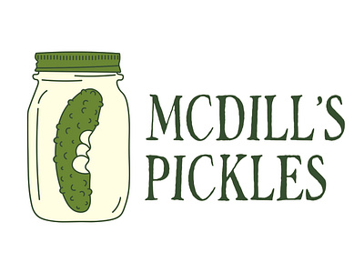 Product Branding: "Mcdill's Pickles" Corporate Logo