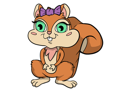 Character Design: Female Squirrel Character Concept