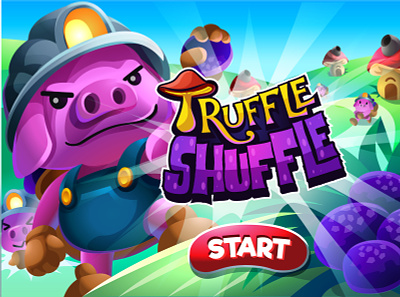 Game Development: Promotional Graphic for "Truffle Shuffle NFT"
