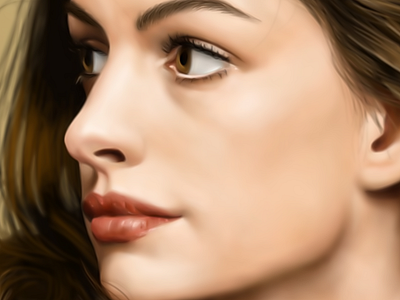 Illustration: Anne Hathaway actors anne hathaway art drawings graphic art illustrations