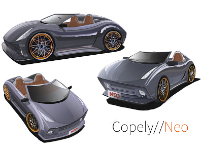 Concept Cars: The Copely "Neo" 3d car design concept cars design driving exotic cars fast cars graphic art