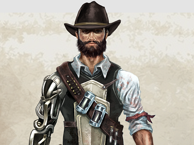 Character Design: Steampunk Hunter character design cowboy hunter steampunk