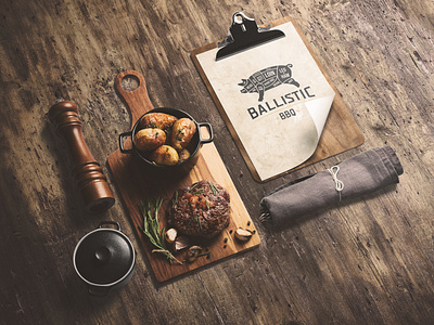 Brand Development: Ballistic BBQ Merchandising! ballistic bbq branding eating florida food graphic art graphic design orlando rebranding