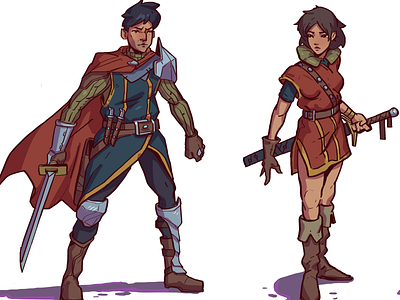 Character Concept Sheet: Fantasy/Squires character concepts character design fantasy gaming squire