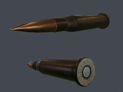 3D Asset Development: Mosin Nagant 7.62x54R Ammo