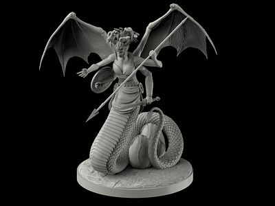 3D Printing: 'Mother of Monsters' Custom Sculpting 3d model 3d models 3d printing character design fantasy gaming graphic art heroes