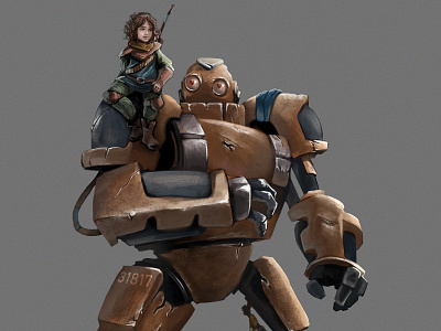 Character Design: Willow & Bot Concept