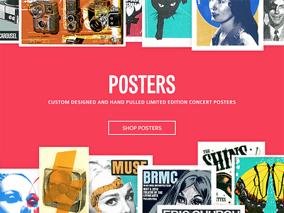 New PM pink posters prints responsive web design website