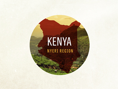 Coffee Icons circle coffee fair trade icon kenya landscape mountains web