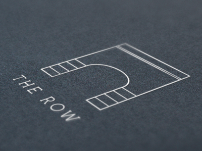 The Row 2 branding concept identity logo street the row