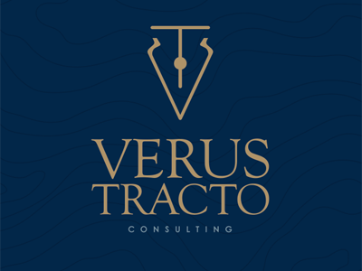 Verus Tracto Branding branding gold marine blue pen