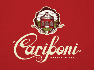 Cariboni Branding branding italian pasta red
