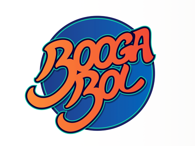 Boogabol logo lettering logo