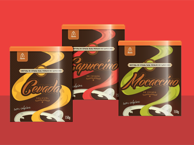 Caffè d'orzo packaging layouts