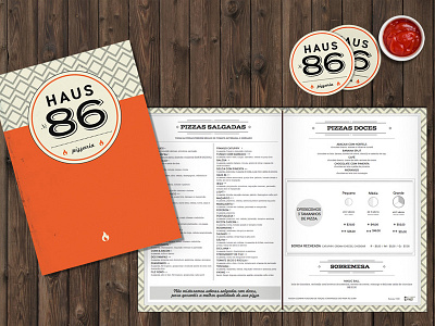 HAUS 86 menu menu pizza