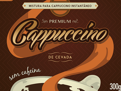 premium cappuccino - label detail