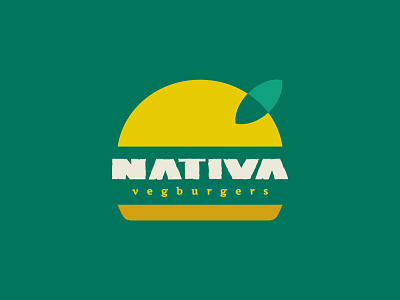 Nativa Vegburger burgers green logo nativa sunrise vegan