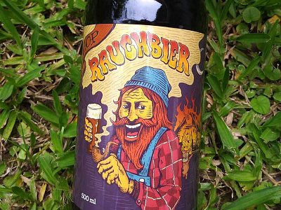 beer label illustration