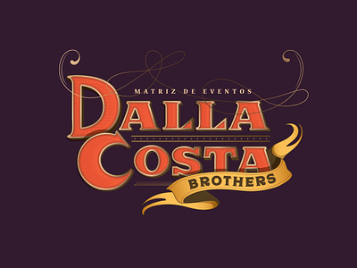 Dallacosta Brothers logo graphicdesign illustration logo typography