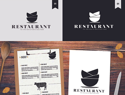 RESTAURANT LOGO DESIGN & BRAND IDENTITY 3d animation app branding design graphic design illustration logo typography ui ux vector