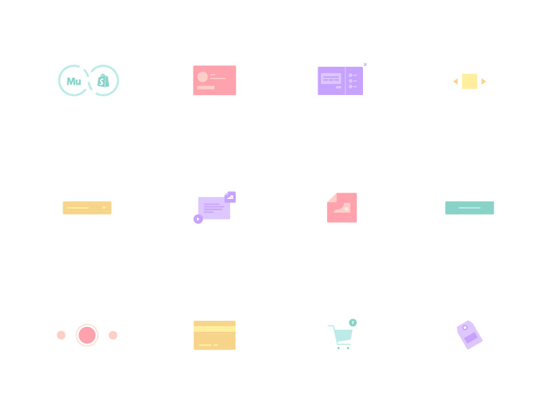 Shopify Icons By Monica Alvarez On Dribbble