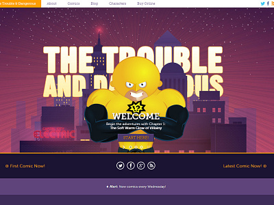 New Trouble Website illustration trouble website