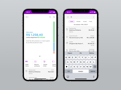 Nubank Credit Card, 2018 app finance ui