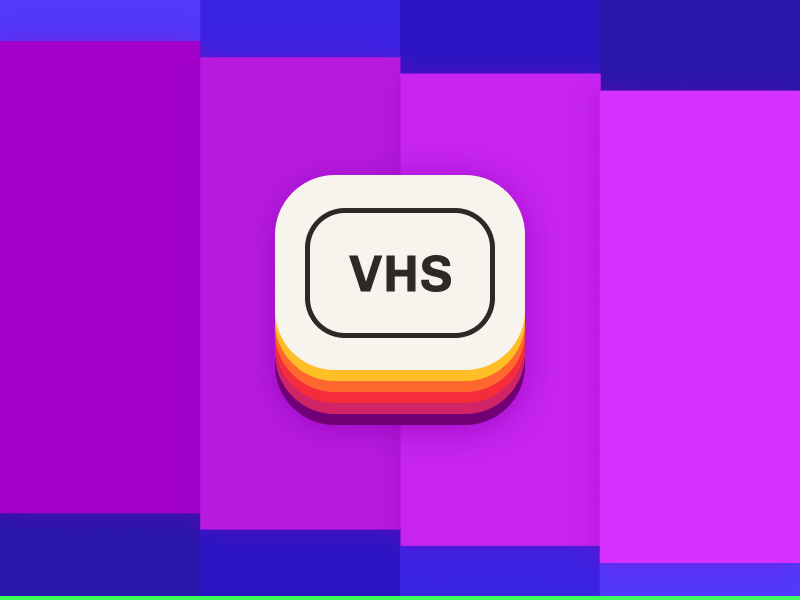 Daily UI 005 — App icon vhs 5 ui daily icon app