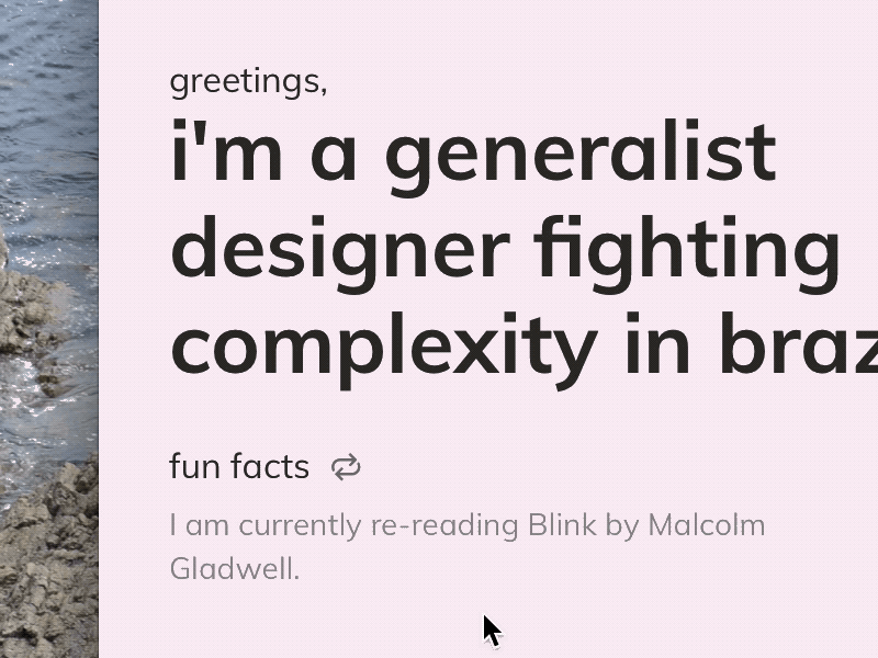 Personal Website — Fun facts