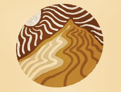 brush test 1 design graphic design illustration illustrator mountain illustration mountains