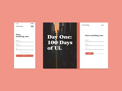 Daily Ui: #001 — Sign up design ui ui 100 ui 100day web