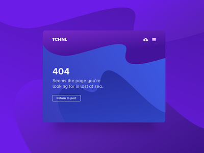 Daily Ui — #008 404 Error page