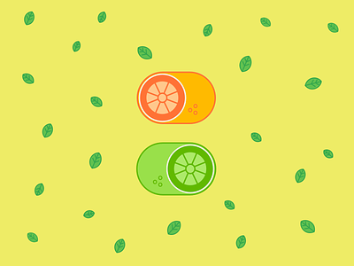 Citrus Toggle blood orange citrus food illustration lemon lime toggle