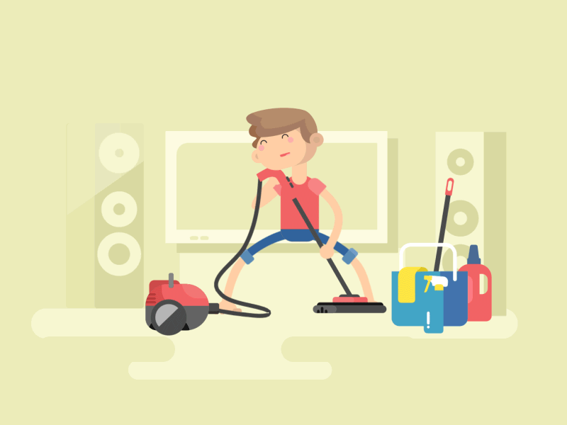 House Cleaning animation characters cleaning gif house illustration pose reference
