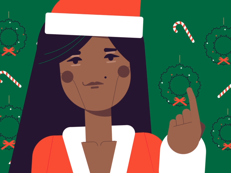 Merry Christmas 2d animation character animation characters fun gif merry christmas motion design pornhub santa stolz website