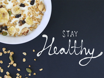 Food Typography for Nestle - Stay Healthy