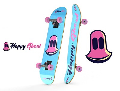 Happy Ghoul Logo brandidentity branding design graphic graphic design logo skateboard skating