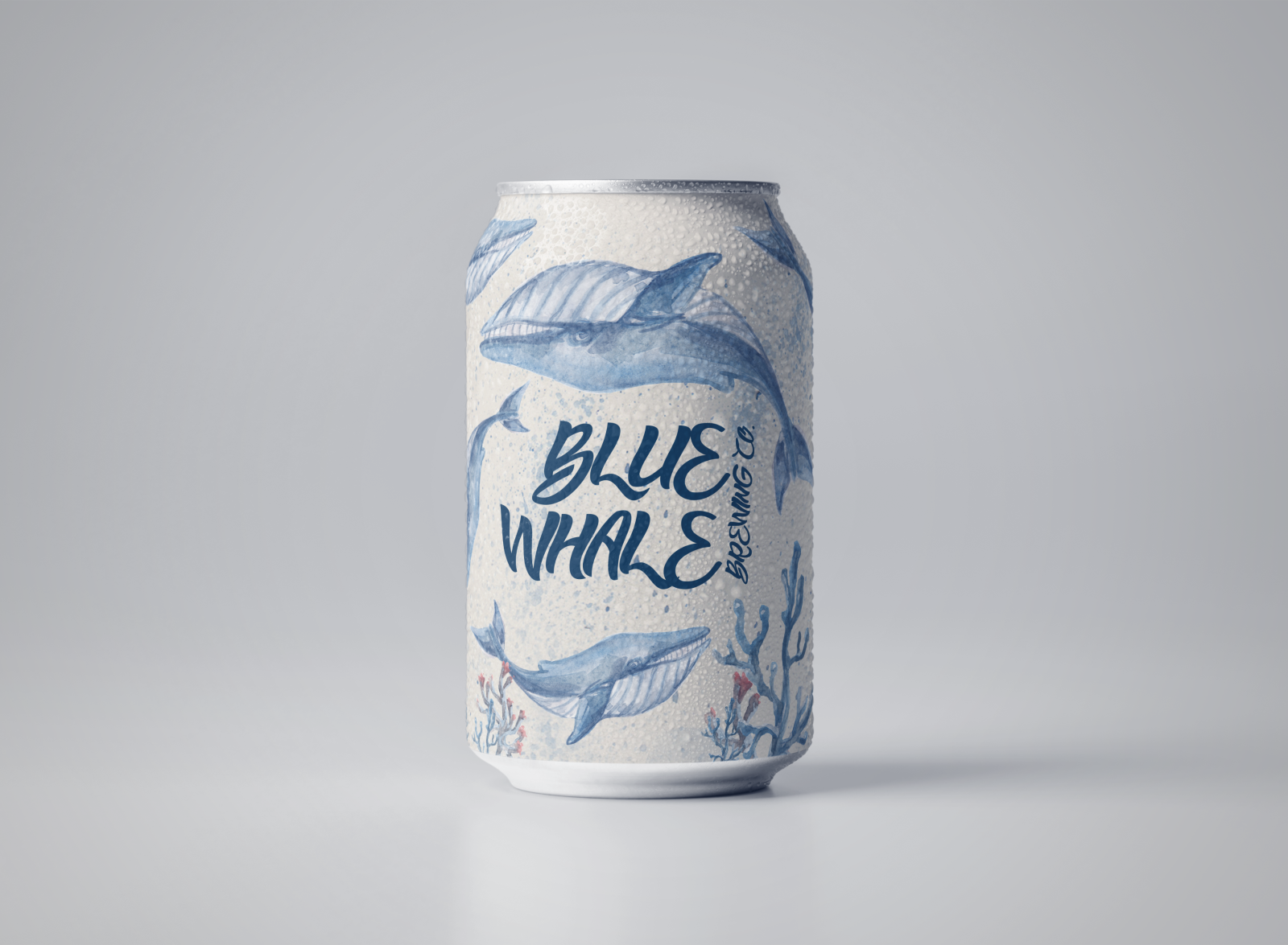 Blue Whale Brewing Co. Can Design by Andrew Berger on Dribbble
