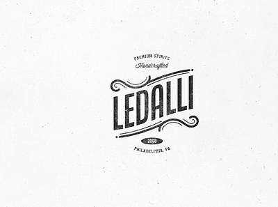 Ledalli Premium Spirits Logo Design brandidentity branding design graphic graphic design logo philadelphia spirits